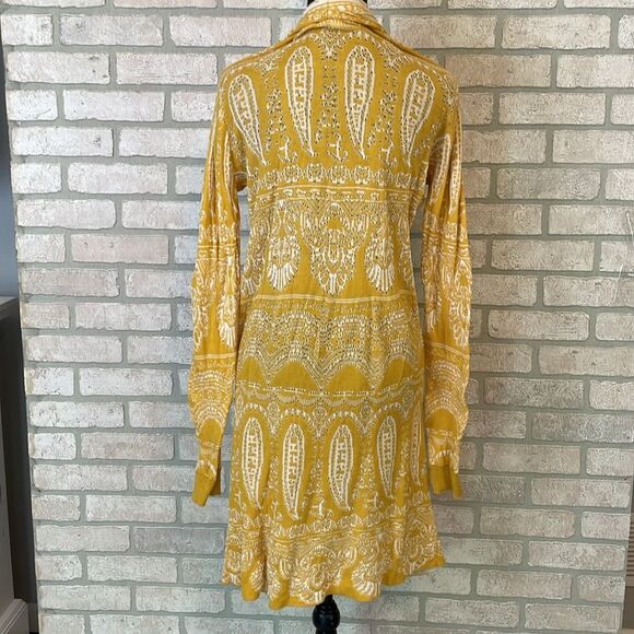 Sun & Shadow sunshine Yellow Long open Cardigan size M - Picture 7 of 9